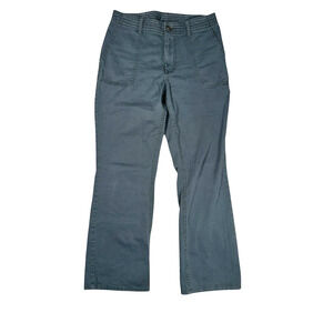 Prana Womens Size 4 Crop Canvas Pants Outdoor Hike Climb Casual Blue Cotton